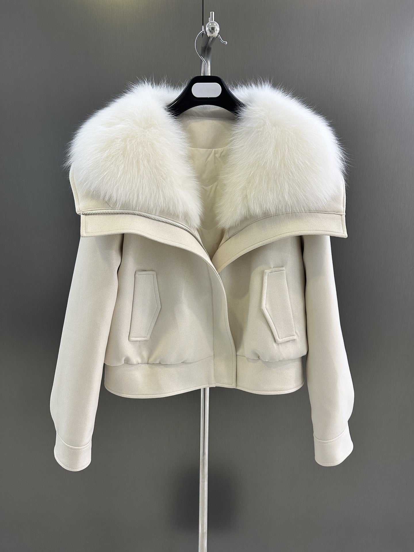 Fur collar loose jacket