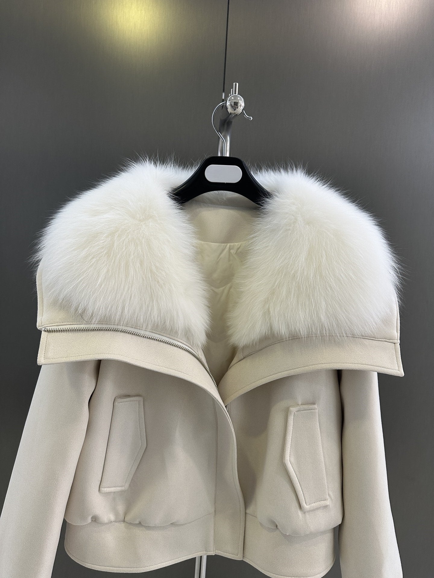 Fur collar loose jacket
