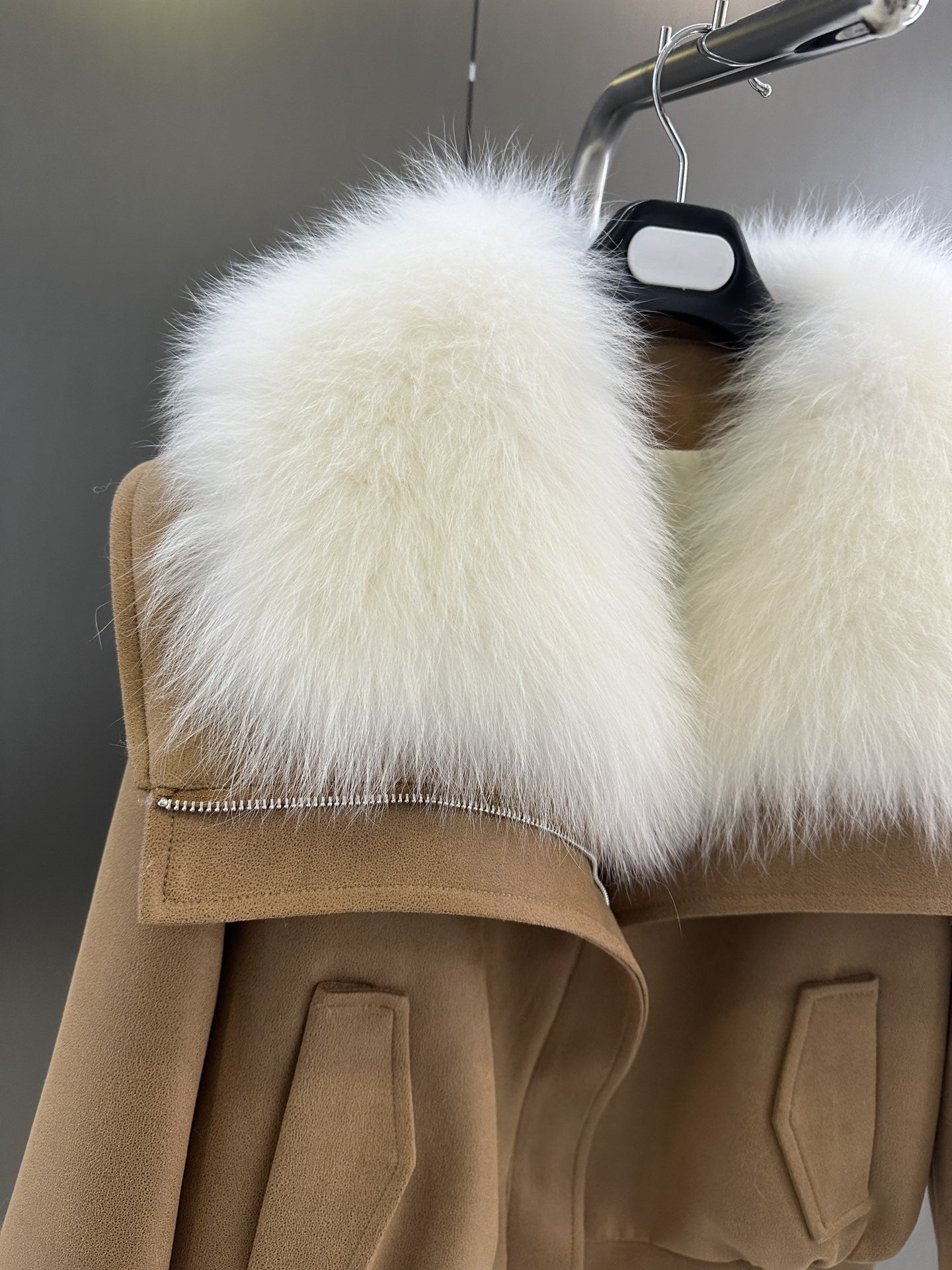 Fur collar loose jacket