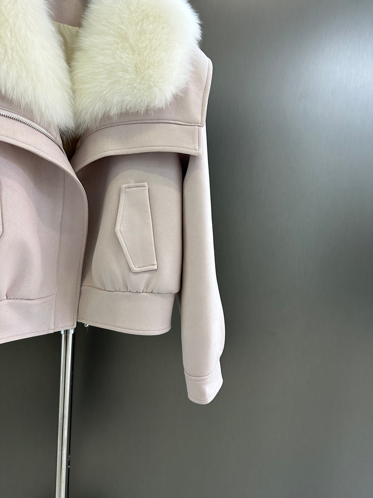 Fur collar loose jacket