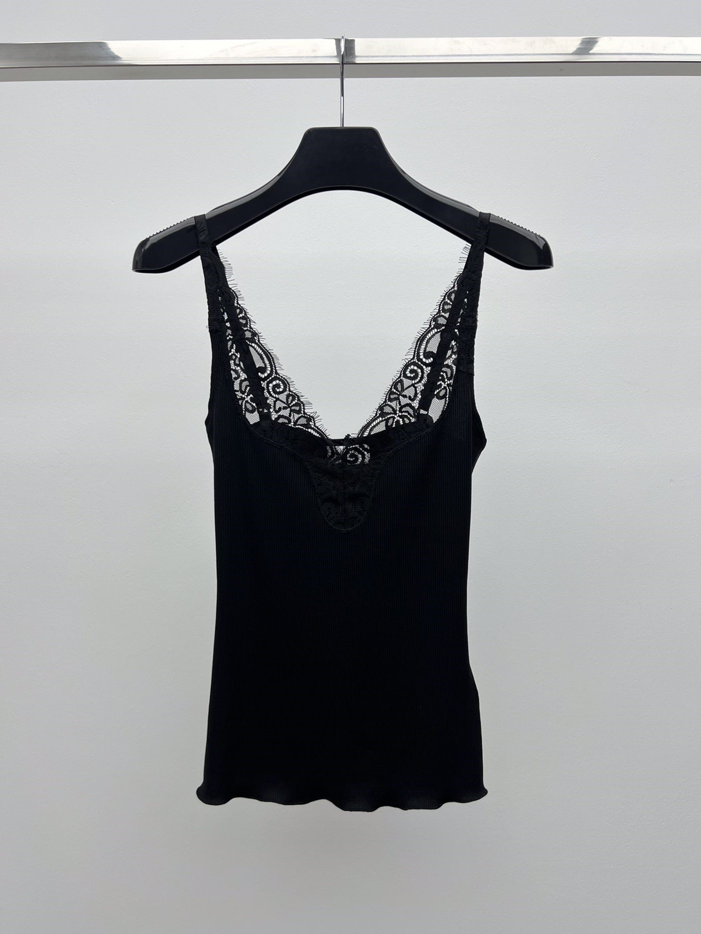 Knitted lace vest
