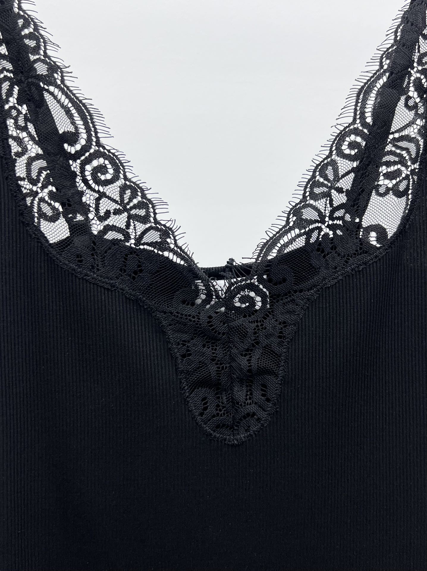 Knitted lace vest