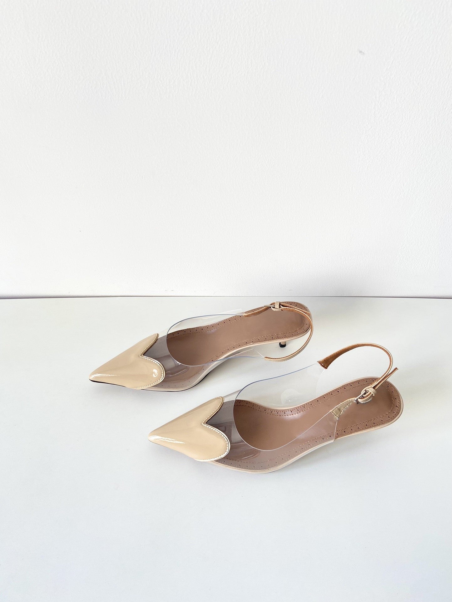 Heart high heel sandals