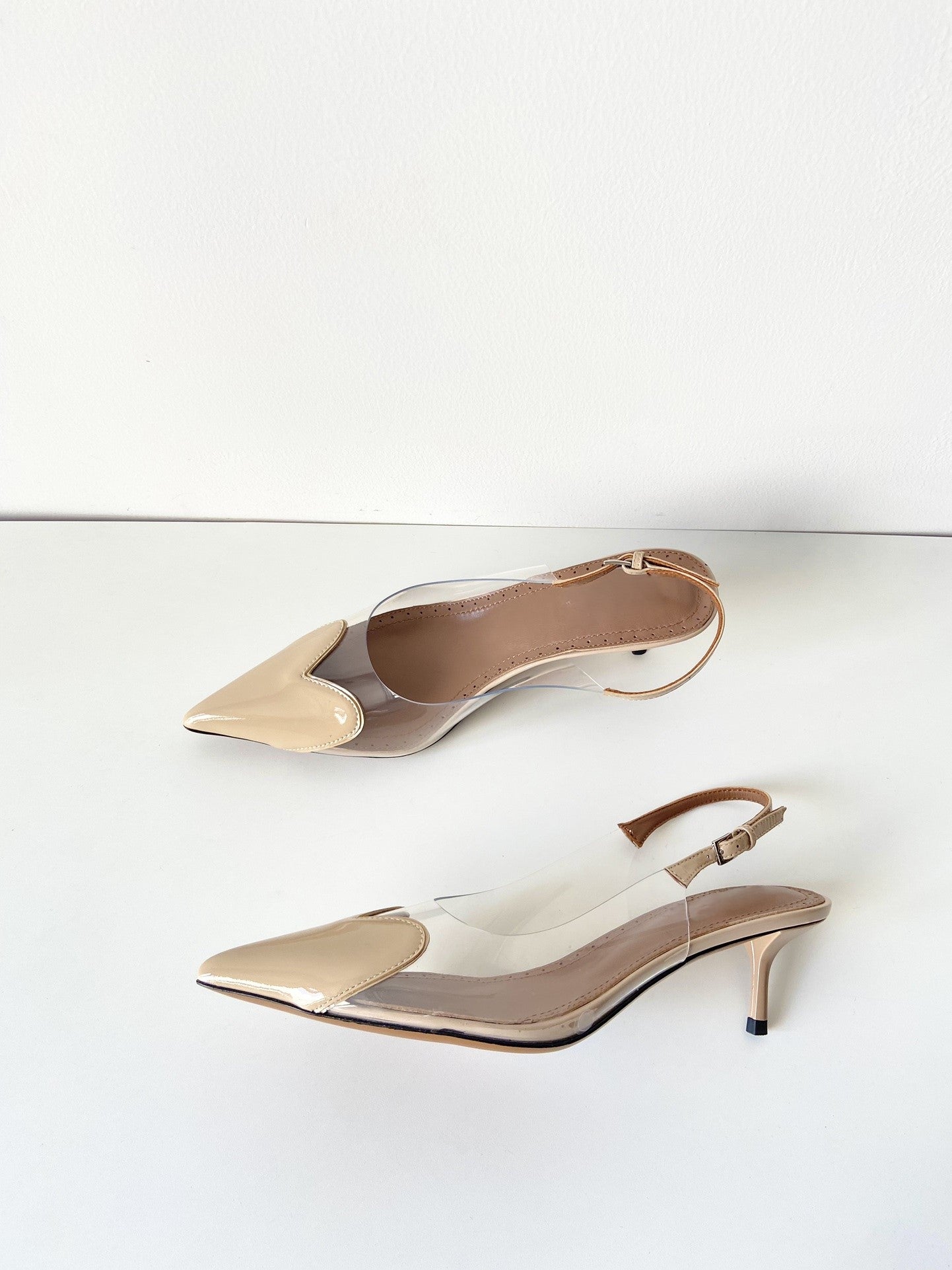 Heart high heel sandals