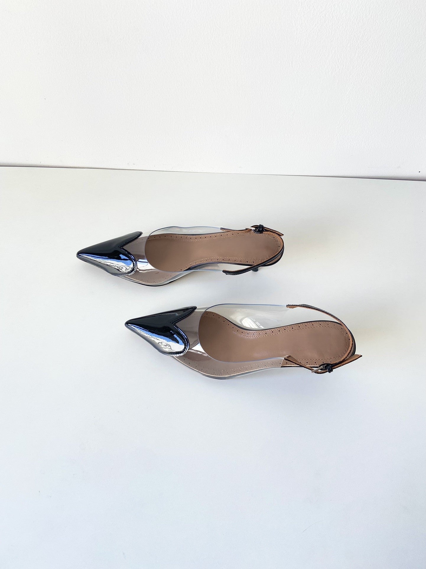 Heart high heel sandals