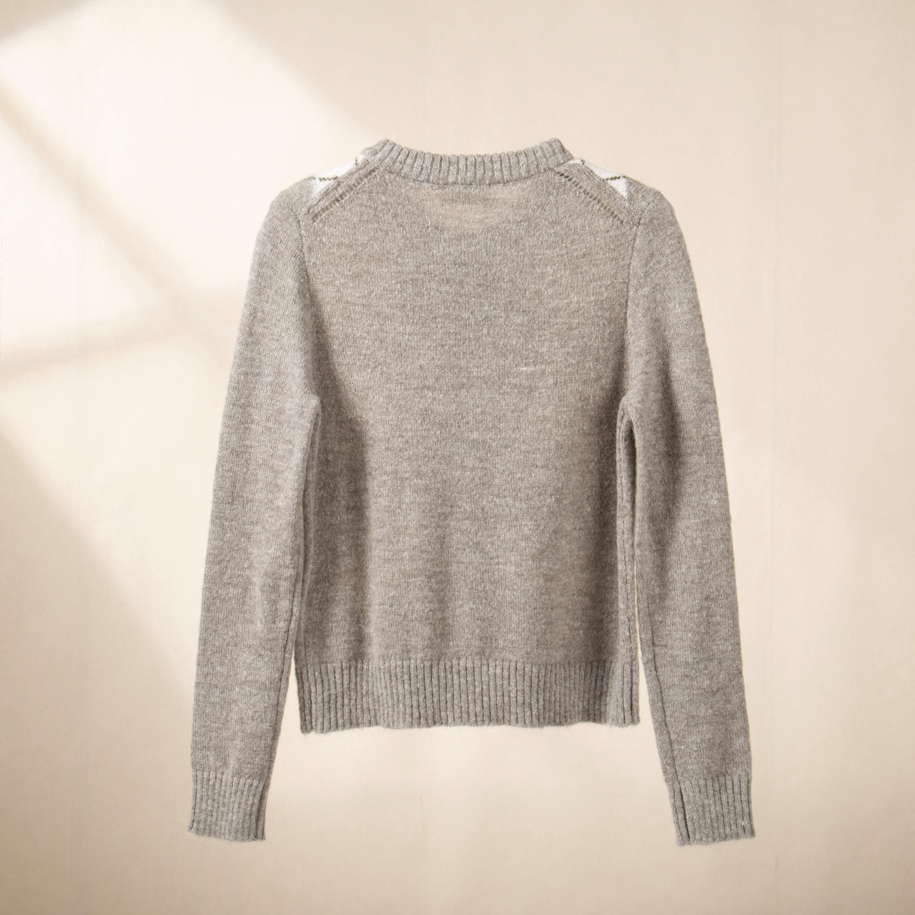Diamond check cardigan