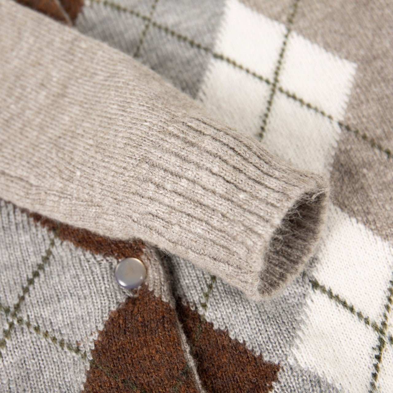 Diamond check cardigan