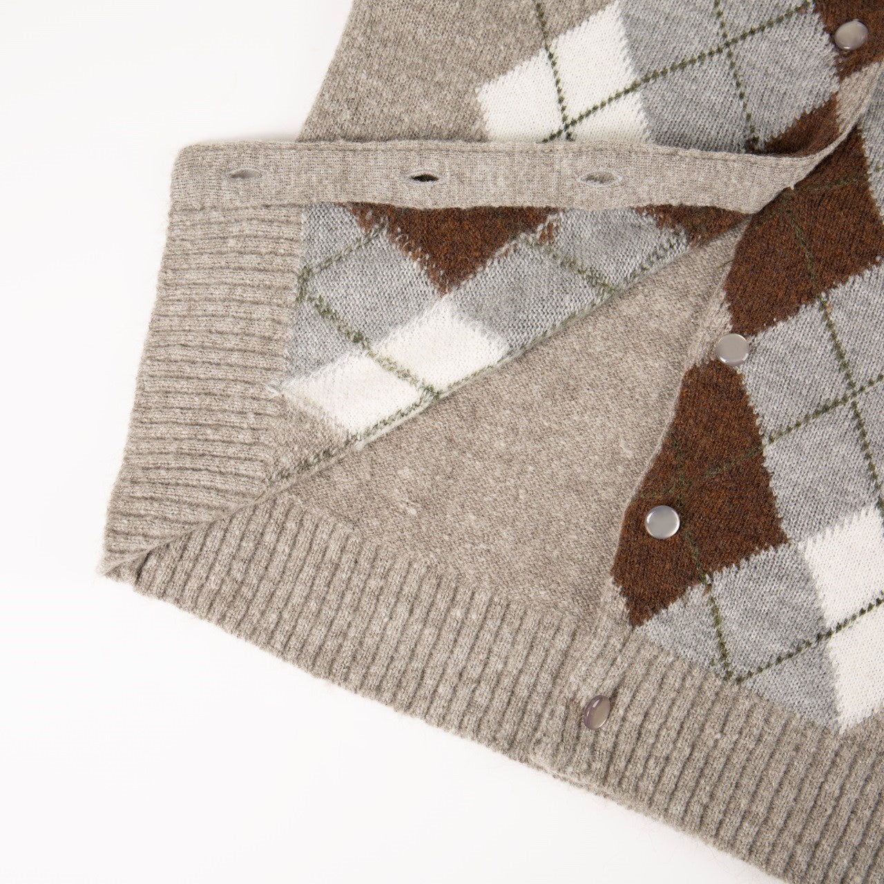 Diamond check cardigan