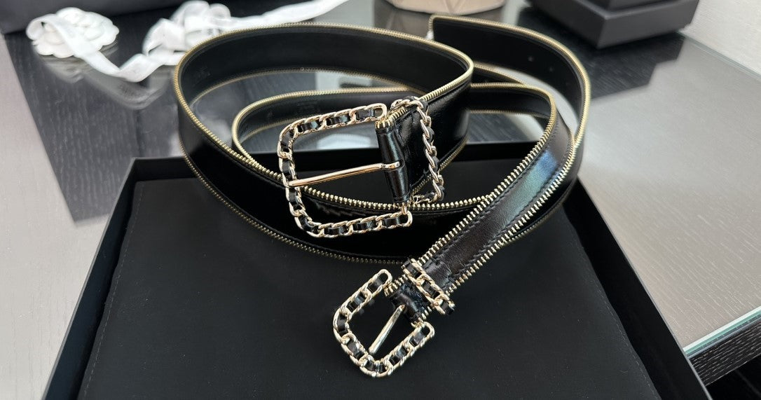 Leather belt