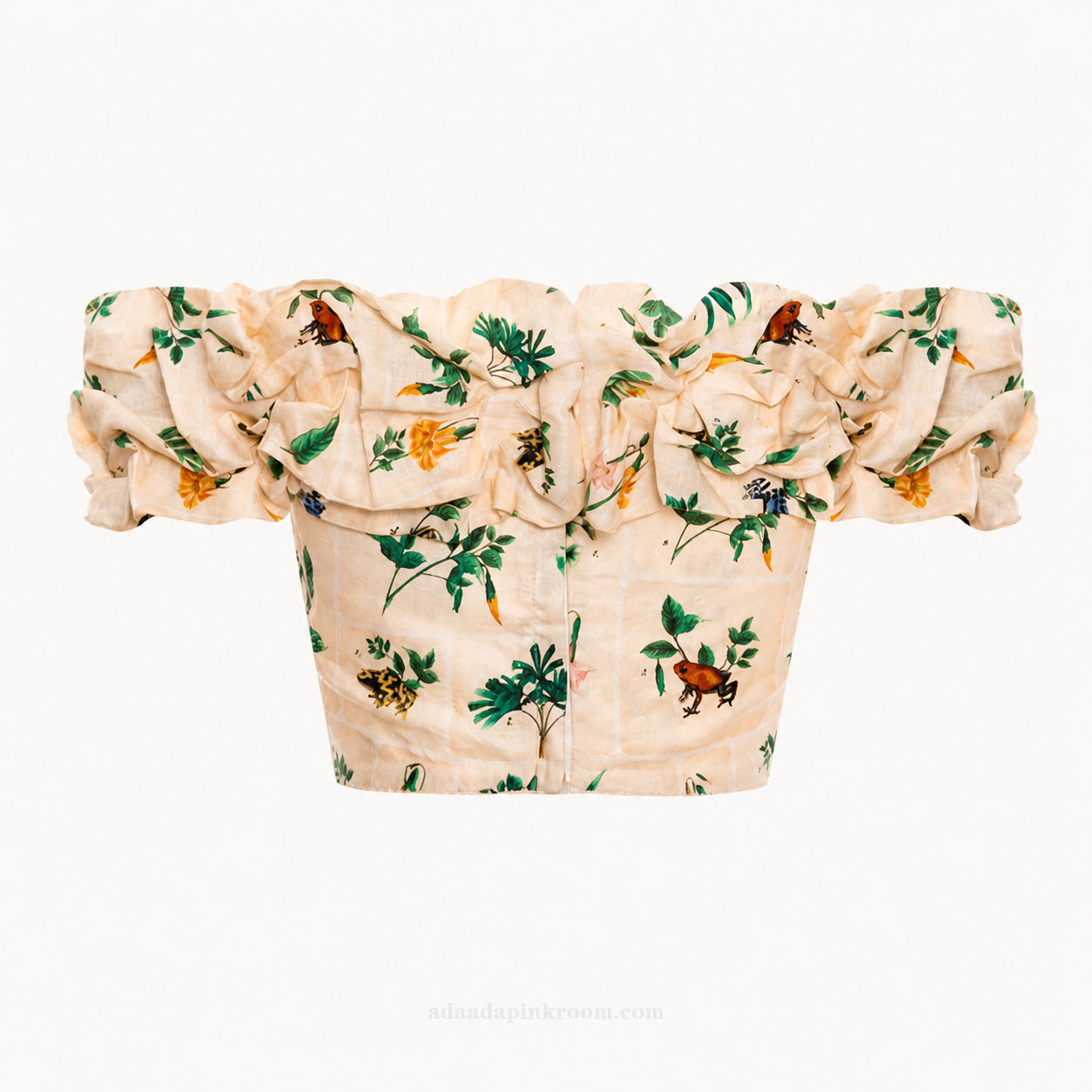 Floral Ruffled Off-Shoulder Top