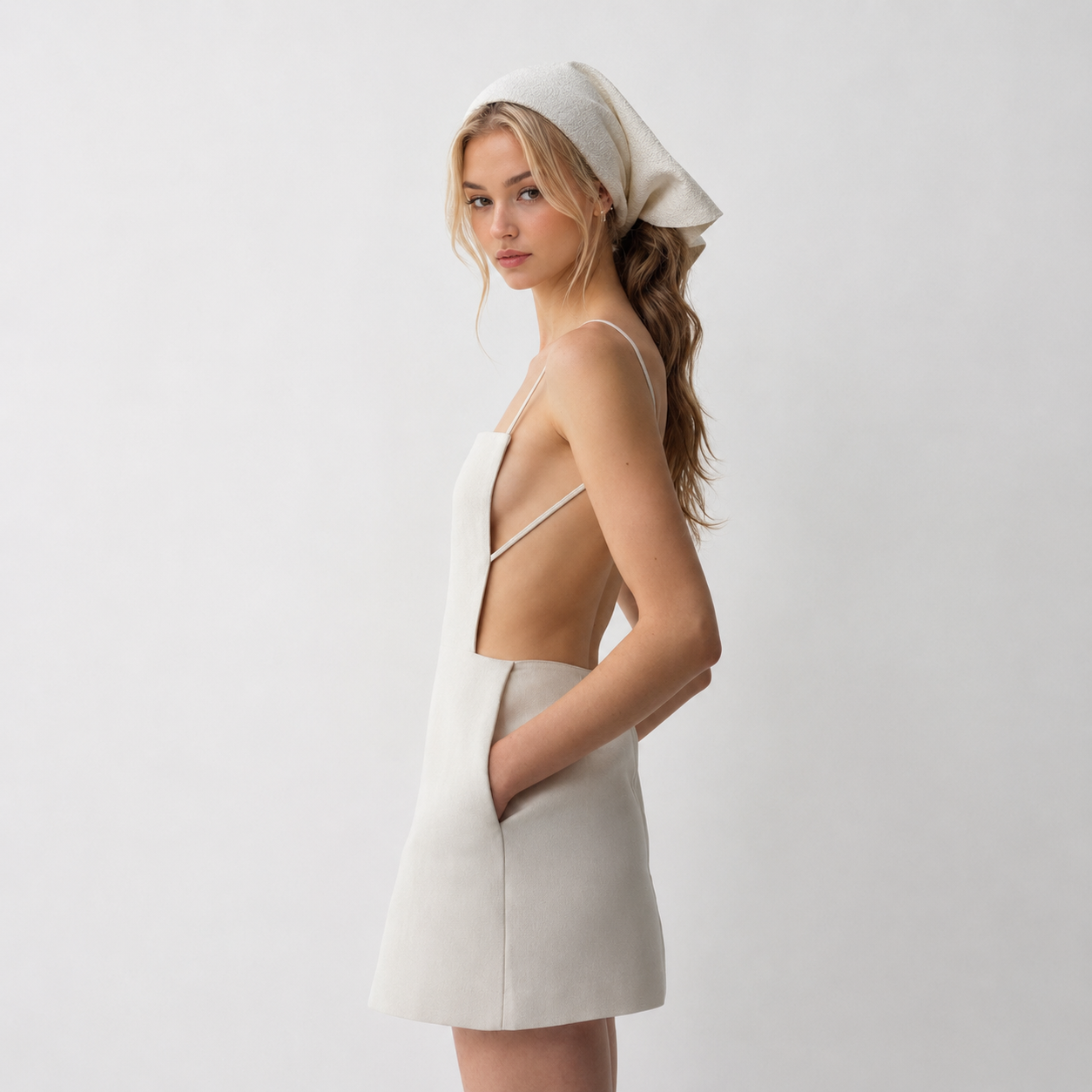 Open Back Mini Dress