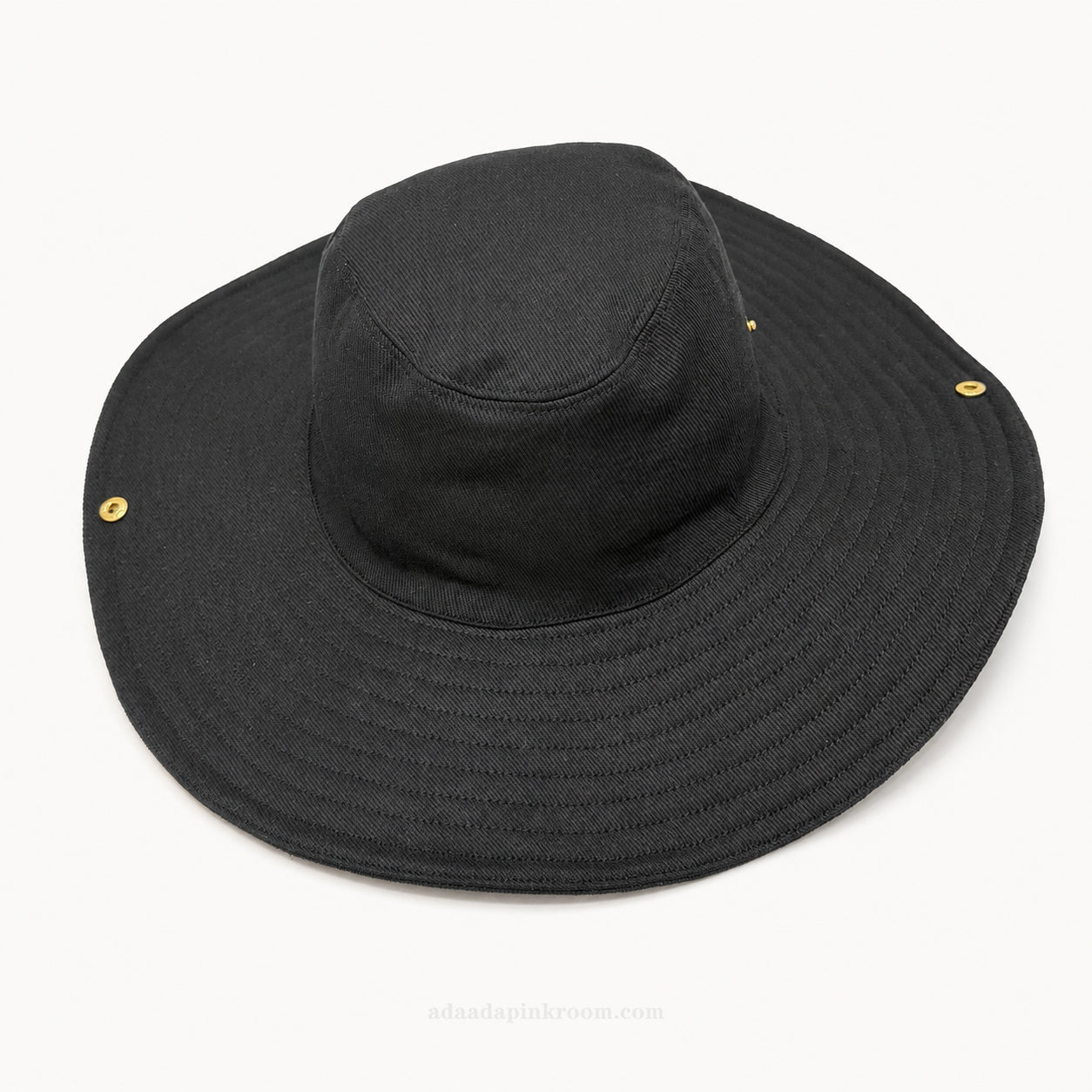 Wide-Brim Snap Sun Hat
