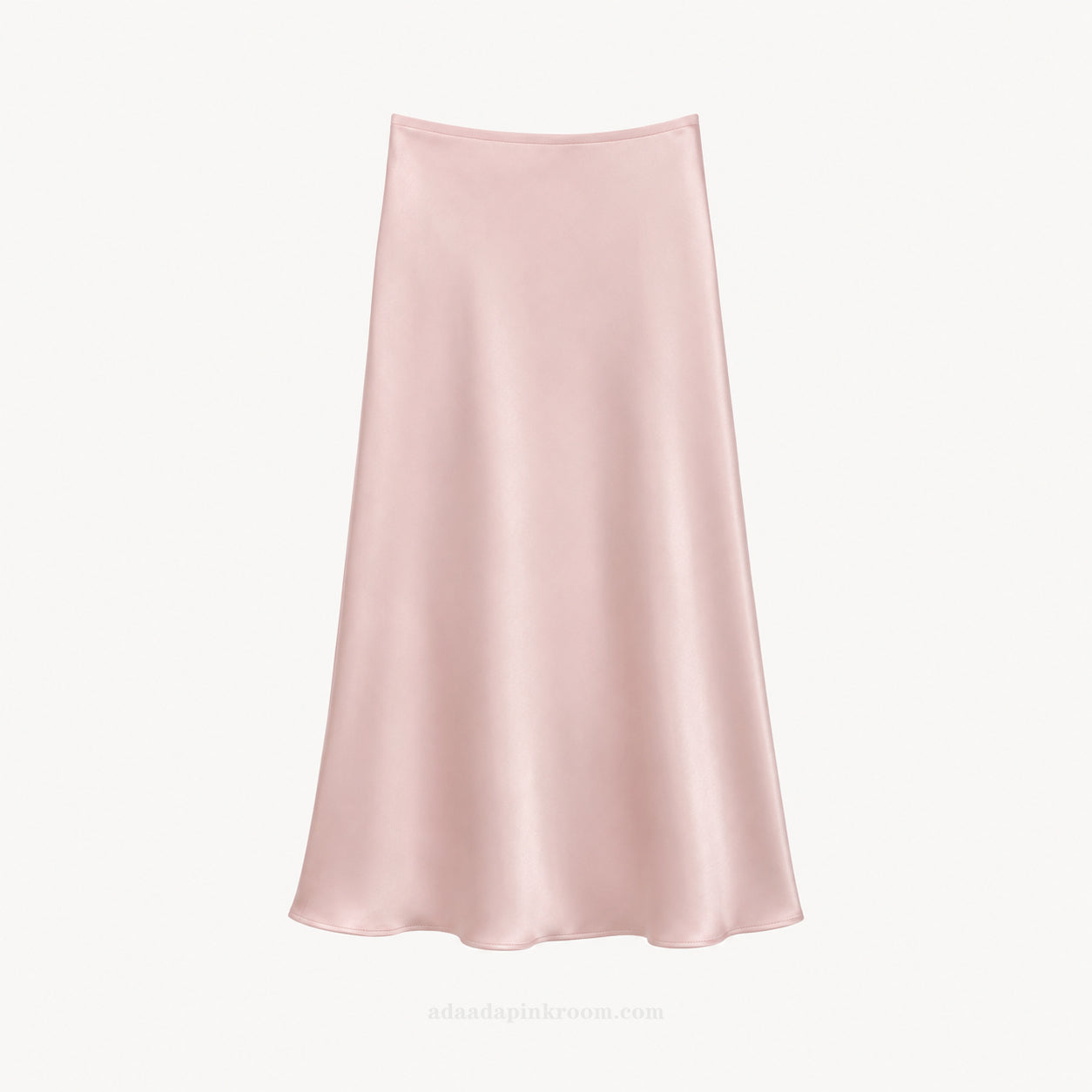 SATIN MIDI SKIRT