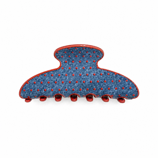 Big Effing Clip in Cherry Denim Pie