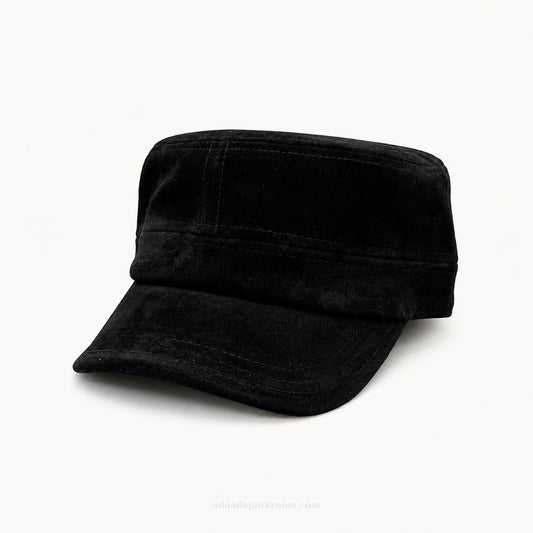 Suede-Effect Cadet Cap