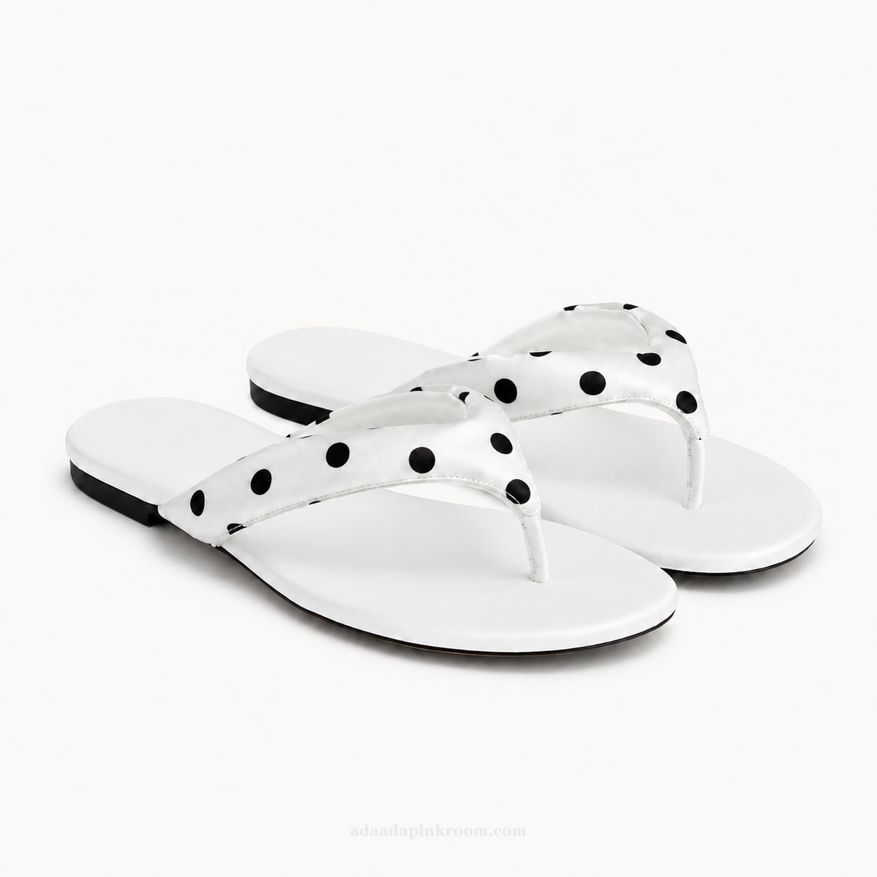 Polka Dot Flat Sandals