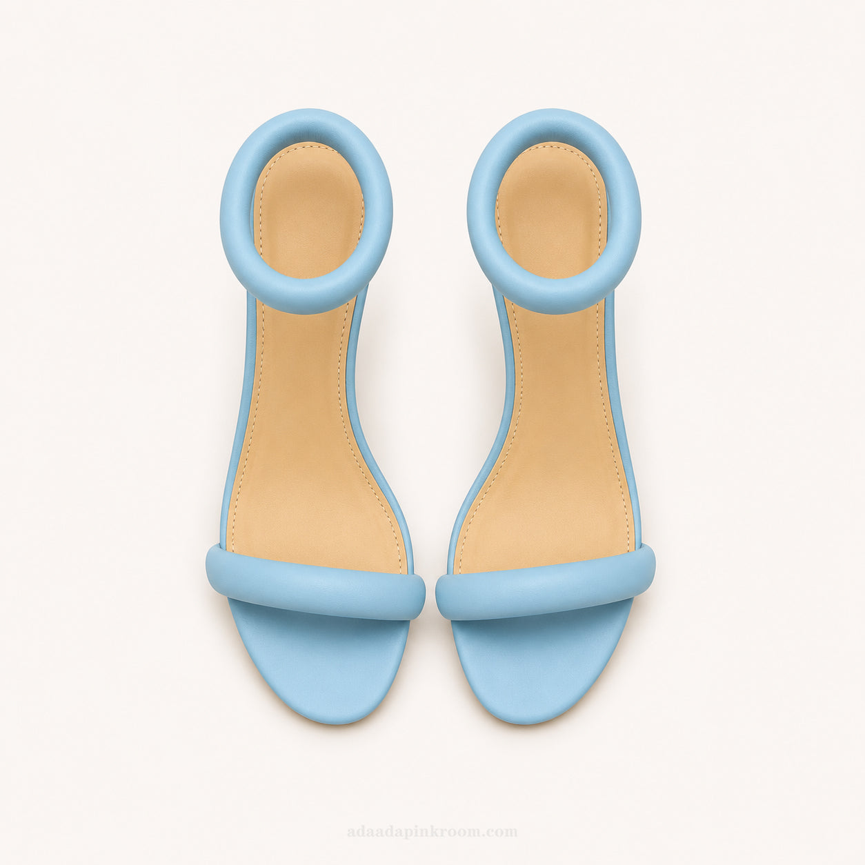 Light Blue Flat Sandals
