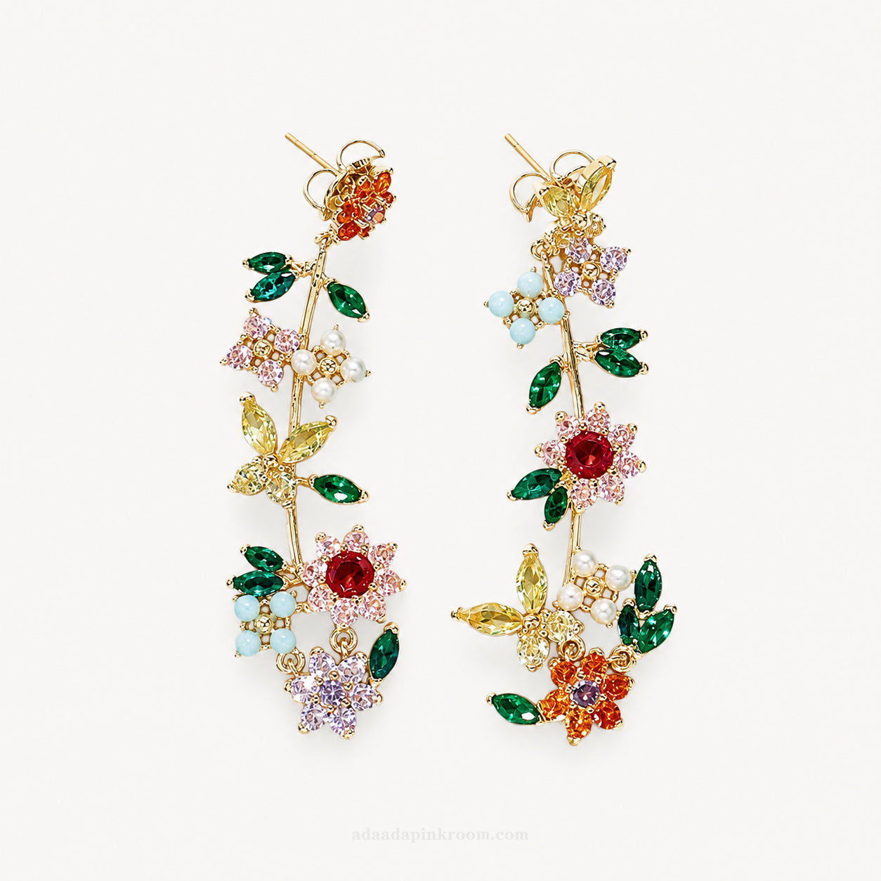 Floral Drop Earrings