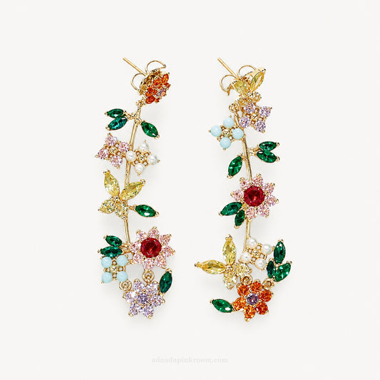 Floral Drop Earrings