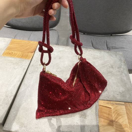 Rhinestone armband diamond handbag