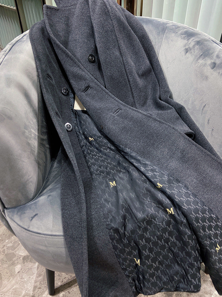 Sheep wool cashmere coat