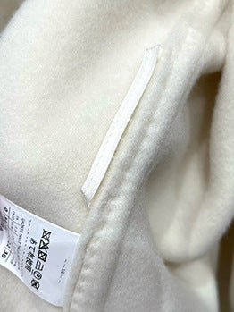 Double-faced cashmere coat bathrobe