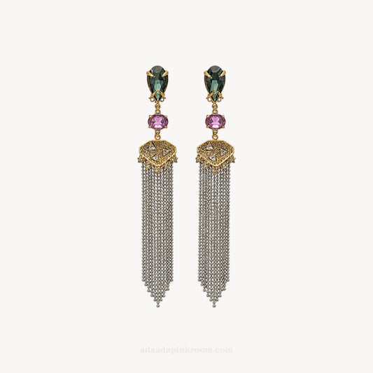 Crystal Fringe Earrings