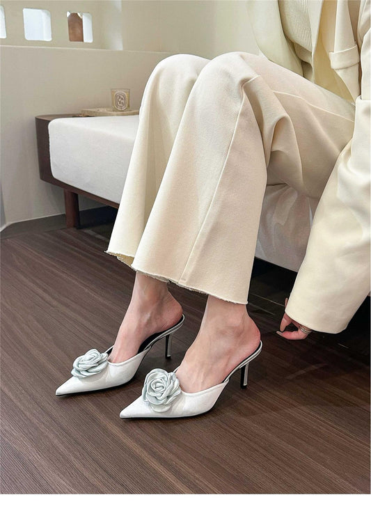 Monet rose pointed toe high heels