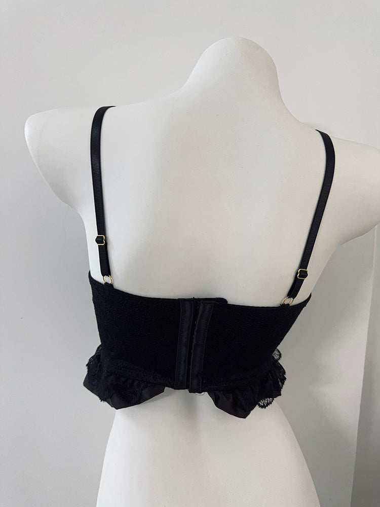 Palace Gathered Small Chest Pure Desire Style Vest
