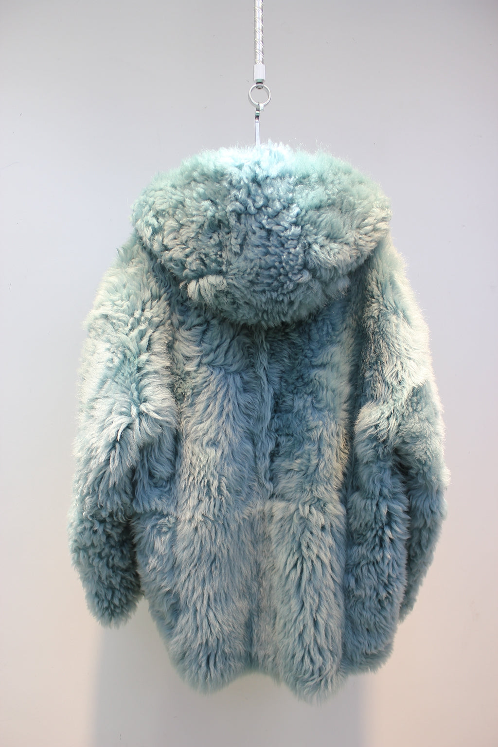 Tuscan sheepskin mid-length fur coat with one lapel