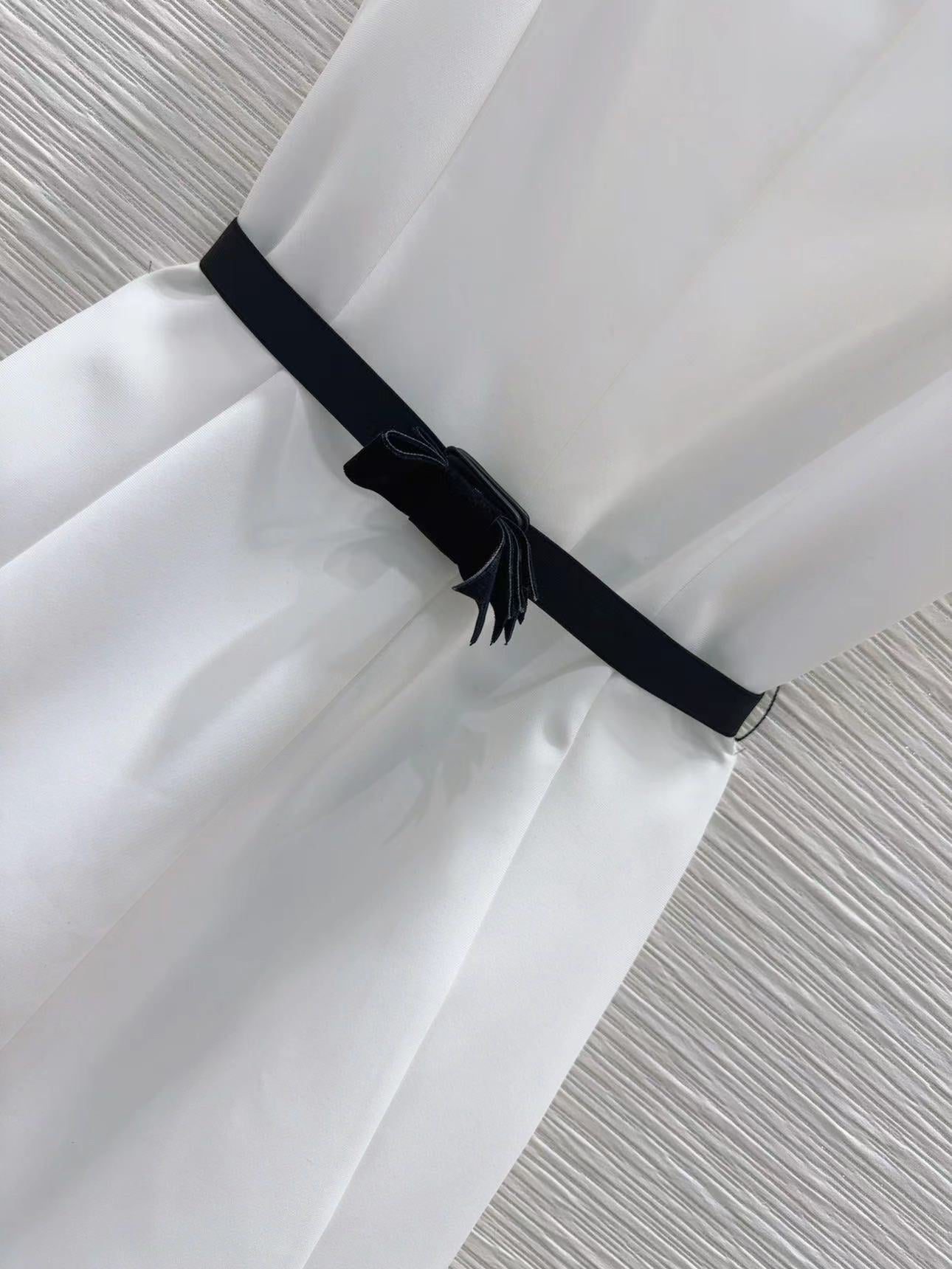 Bow Sleeveless Suspender Dress