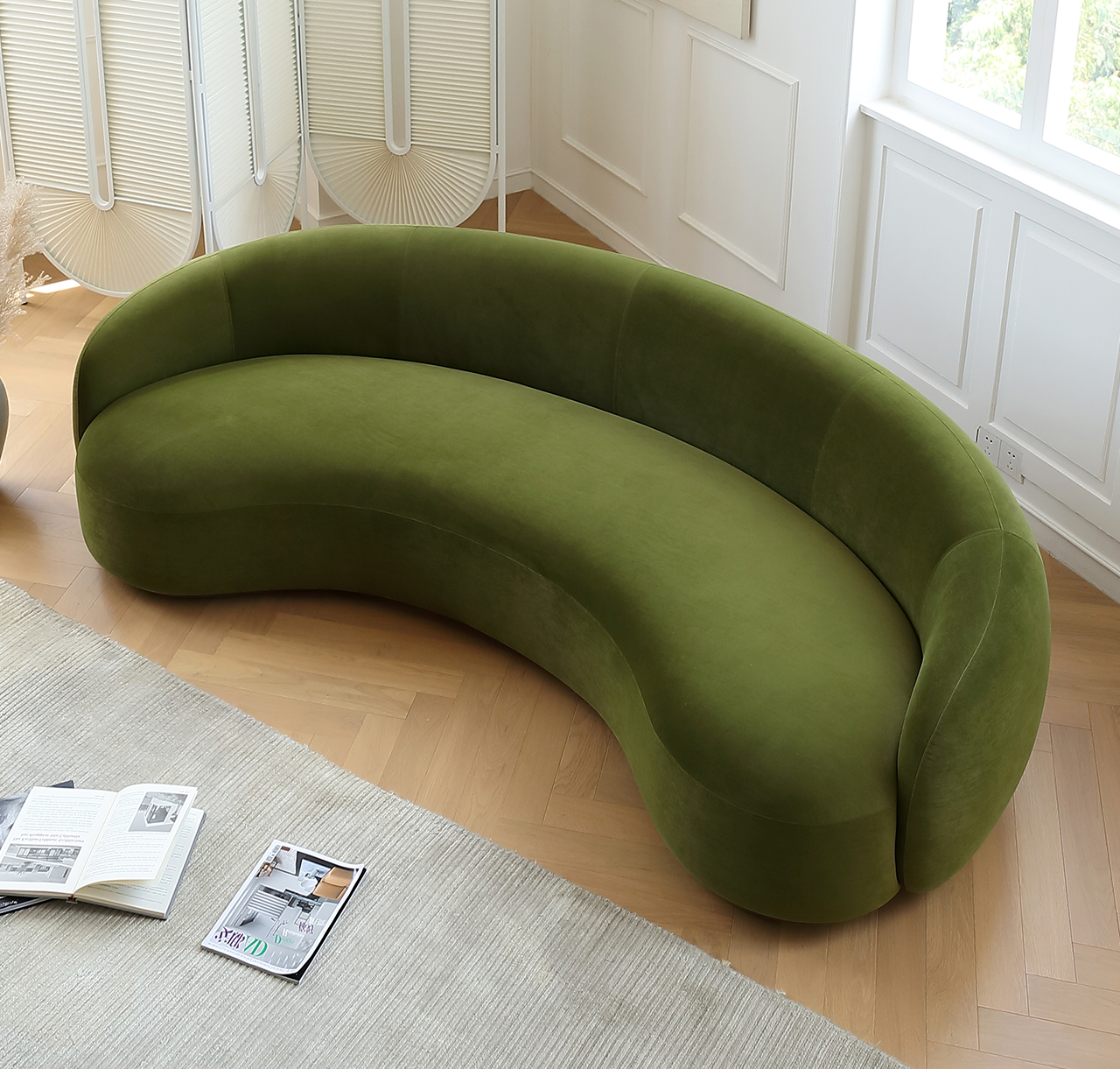 Minimalist special-shaped sofa Italian style designer living room Julep sofa curved cashew sofa