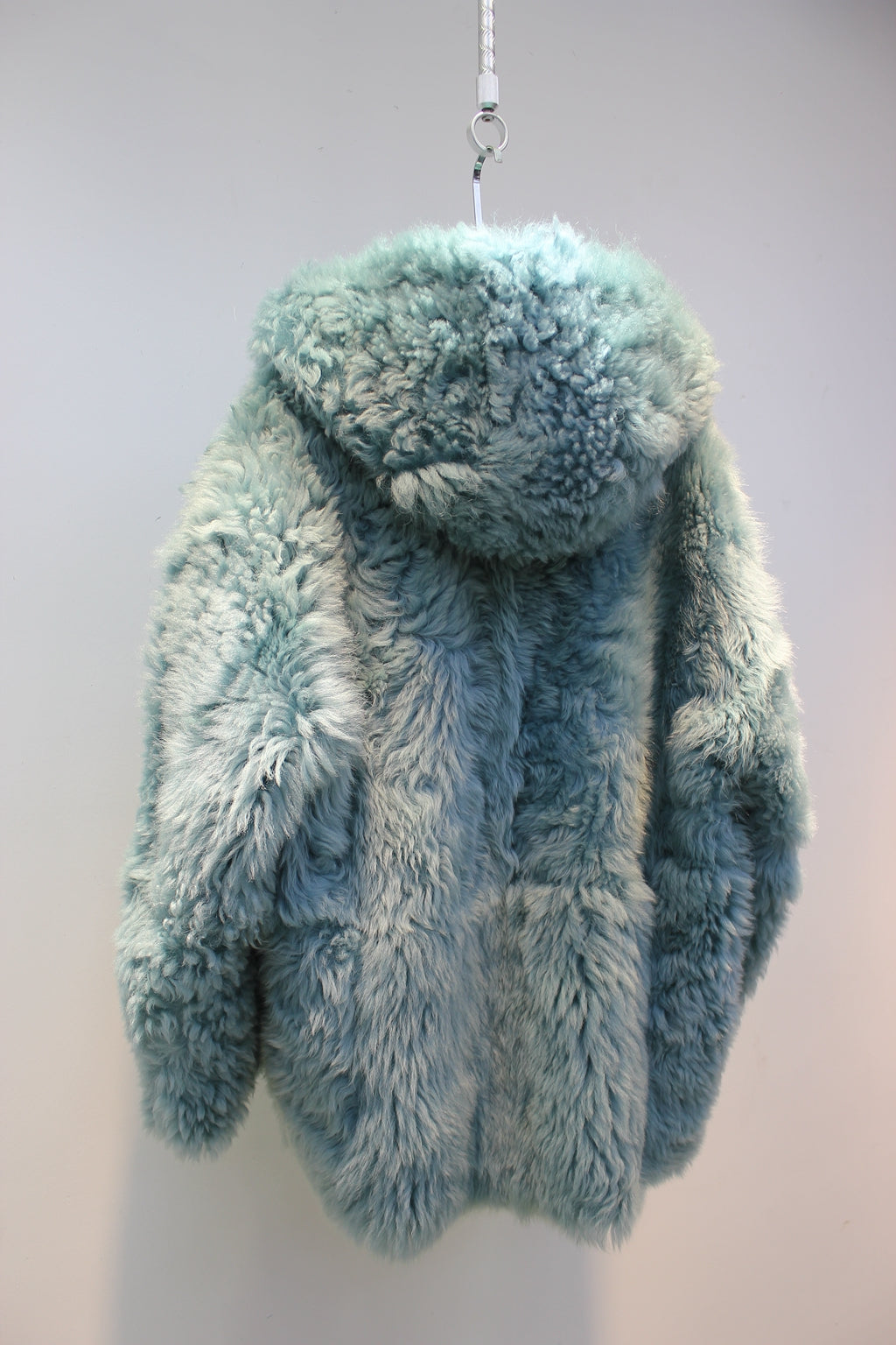 Tuscan sheepskin mid-length fur coat with one lapel