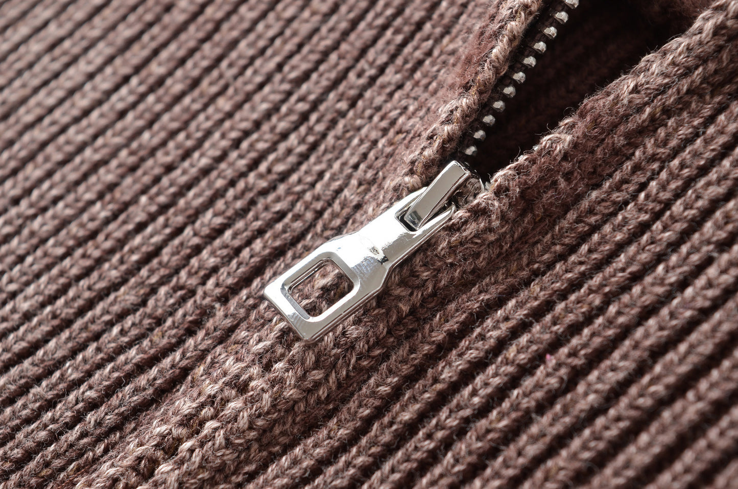 Bateau collar knitted cardigan
