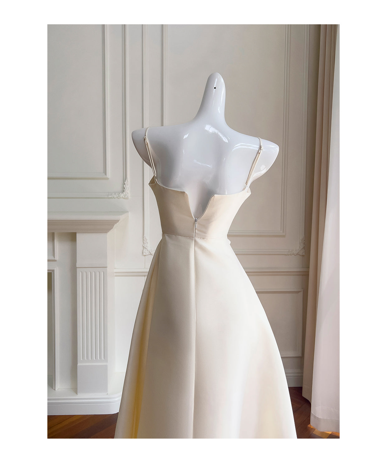 Floral Satin Party Gown Dress