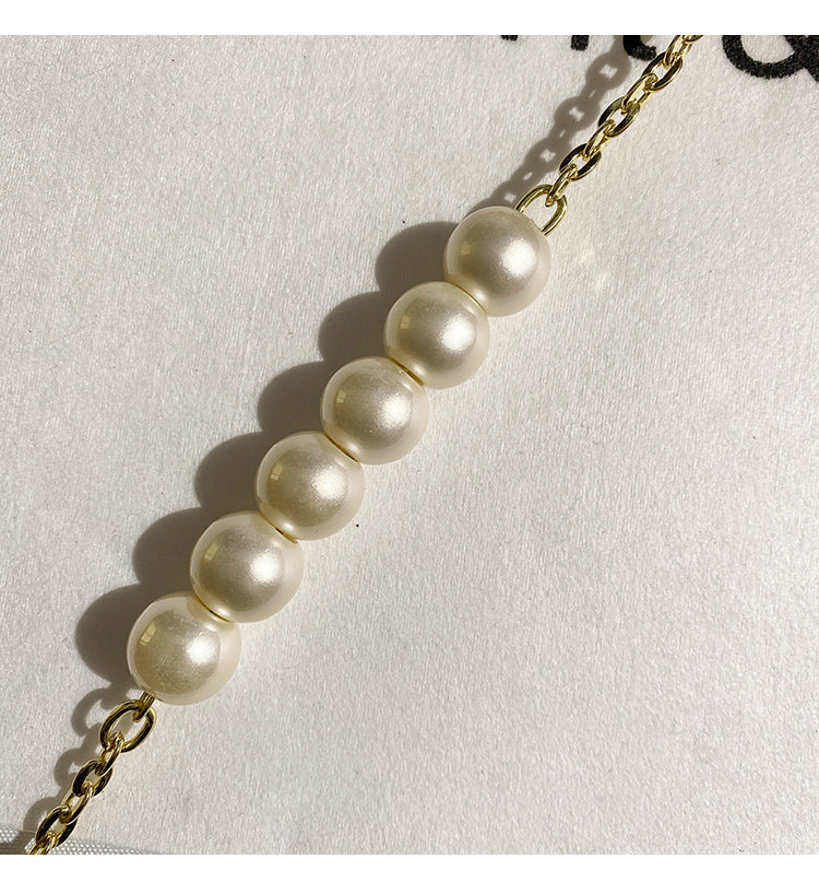 Plush rhinestone chain small square bag