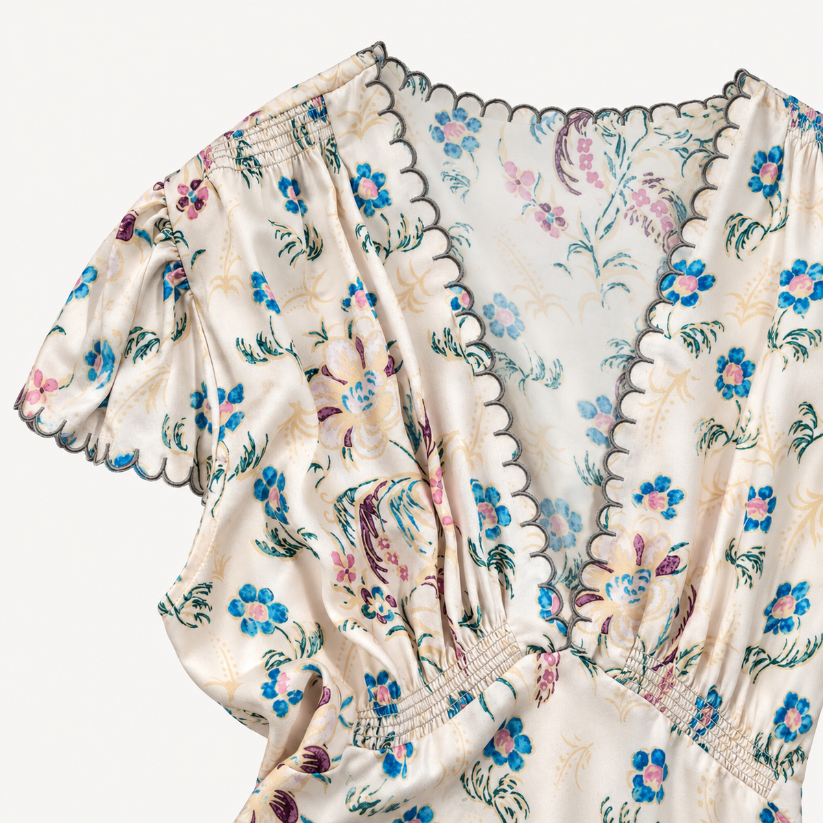 Bluebell Silk Floral Mini Dress