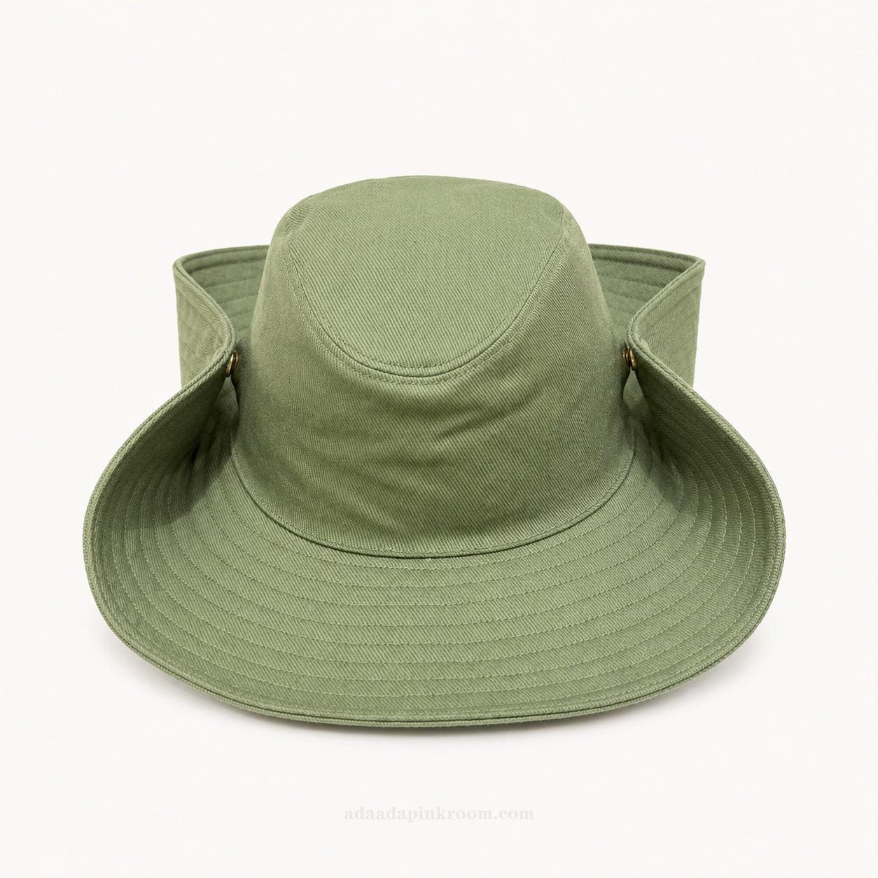 Wide-Brim Snap Sun Hat