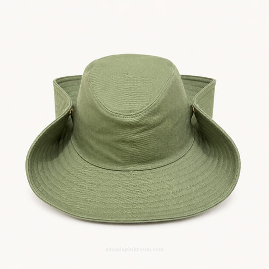 Wide-Brim Snap Sun Hat