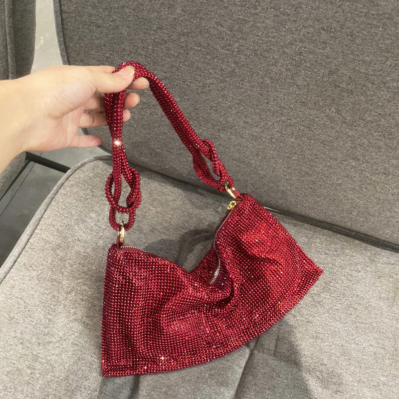 Rhinestone armband diamond handbag