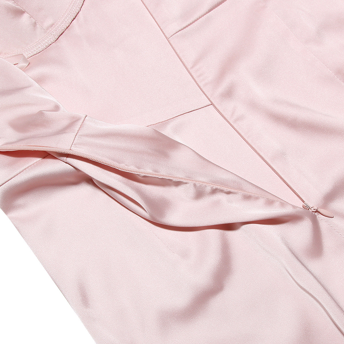 Pink suspender long skirt, sexy slim fit and elegant evening dress with slits