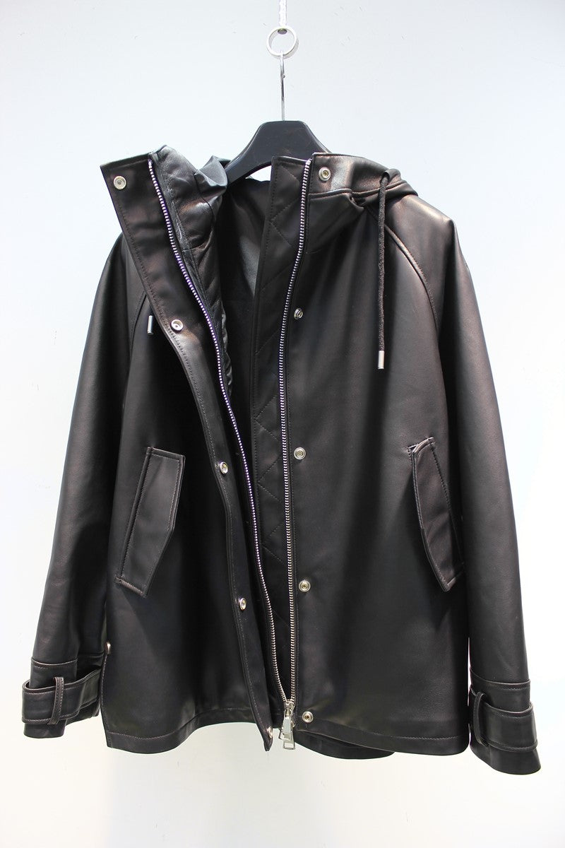 Sheepskin leather jacket