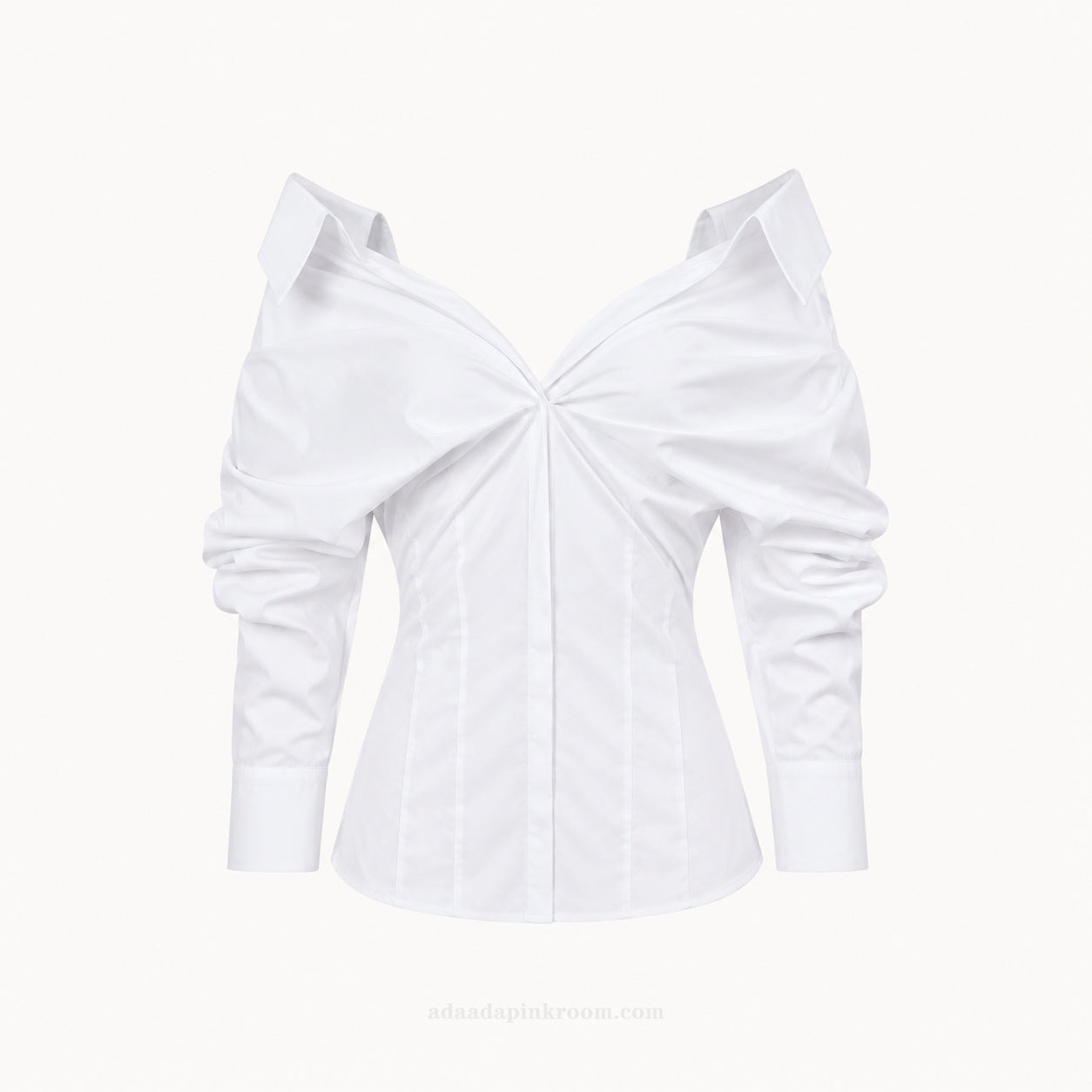 Twisted Poplin Shirt