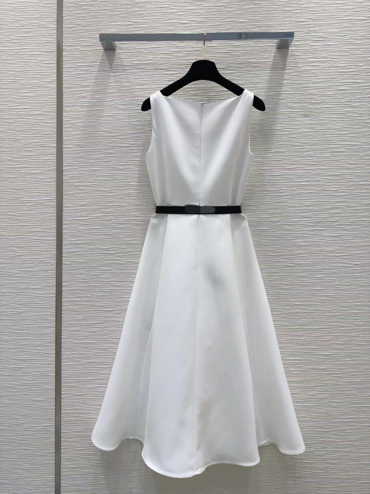 Bow Sleeveless Suspender Dress