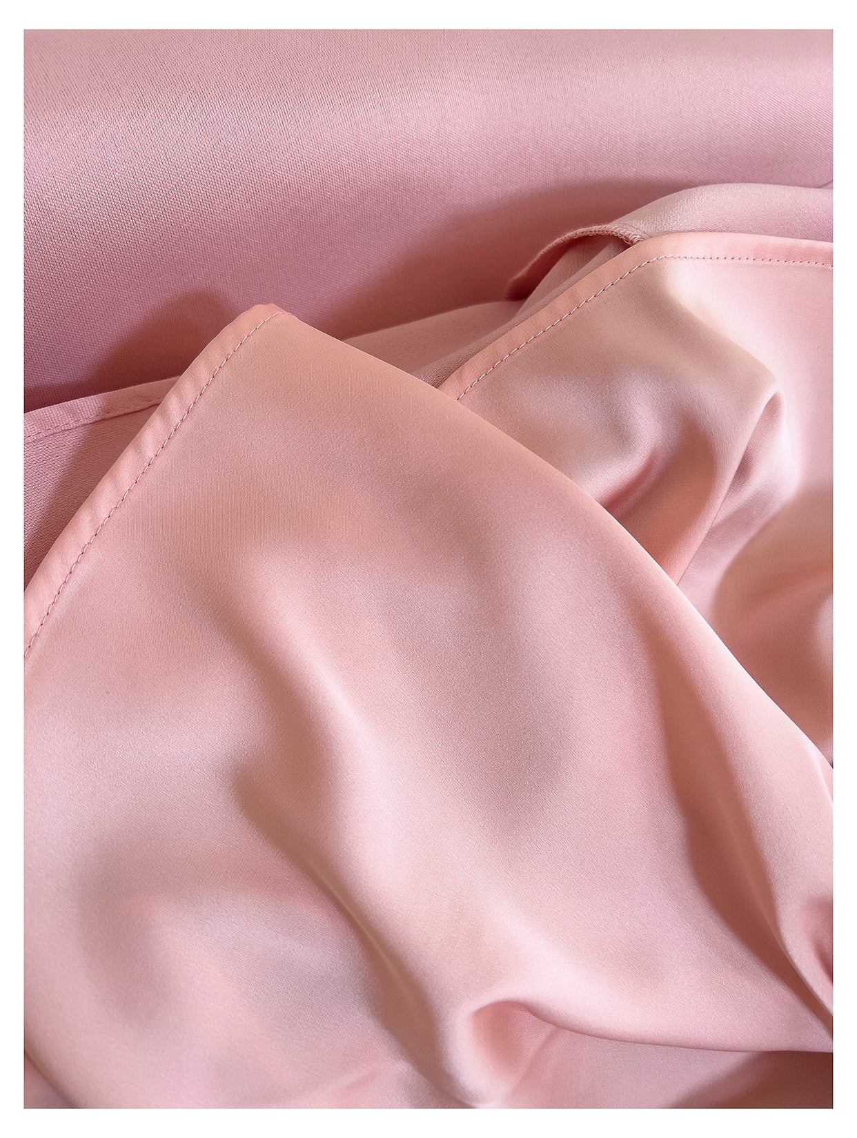 Pink suspender satin light luxury dress