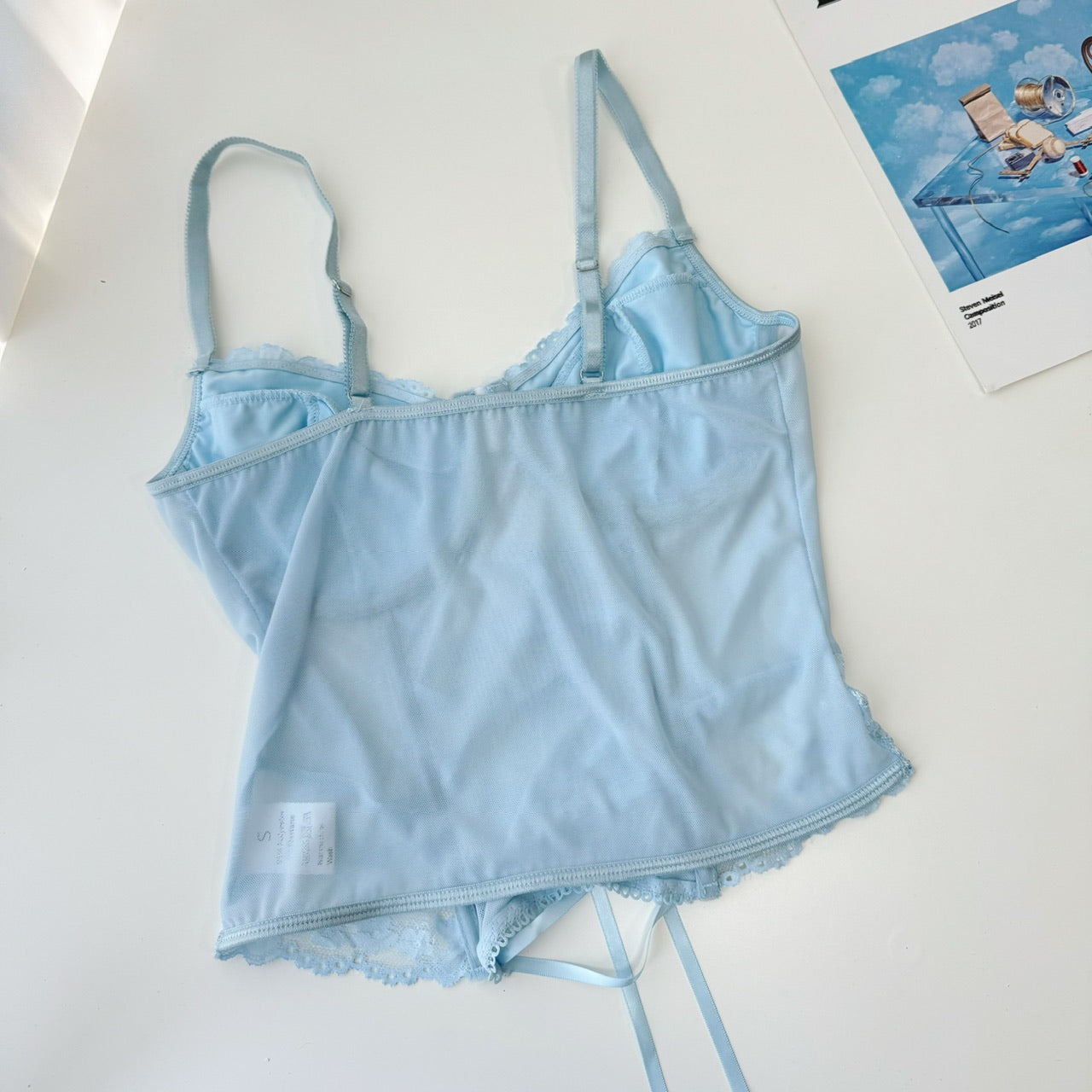 Blue Lace Camisole