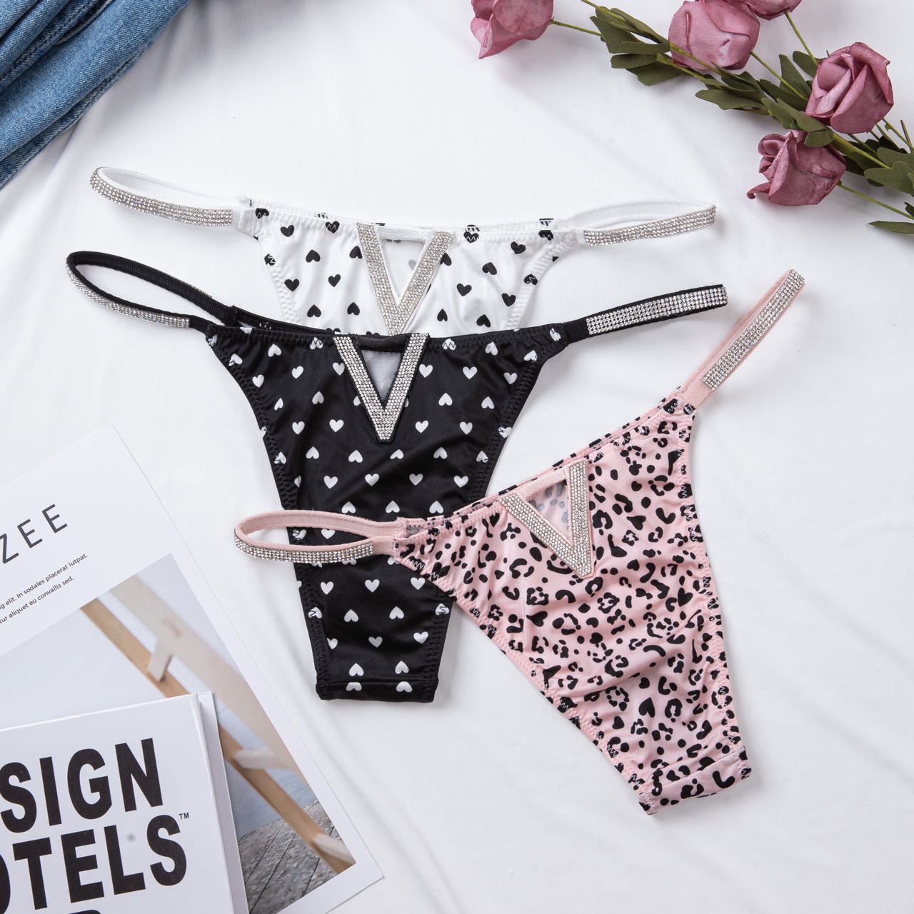 Thin ice silk briefs
