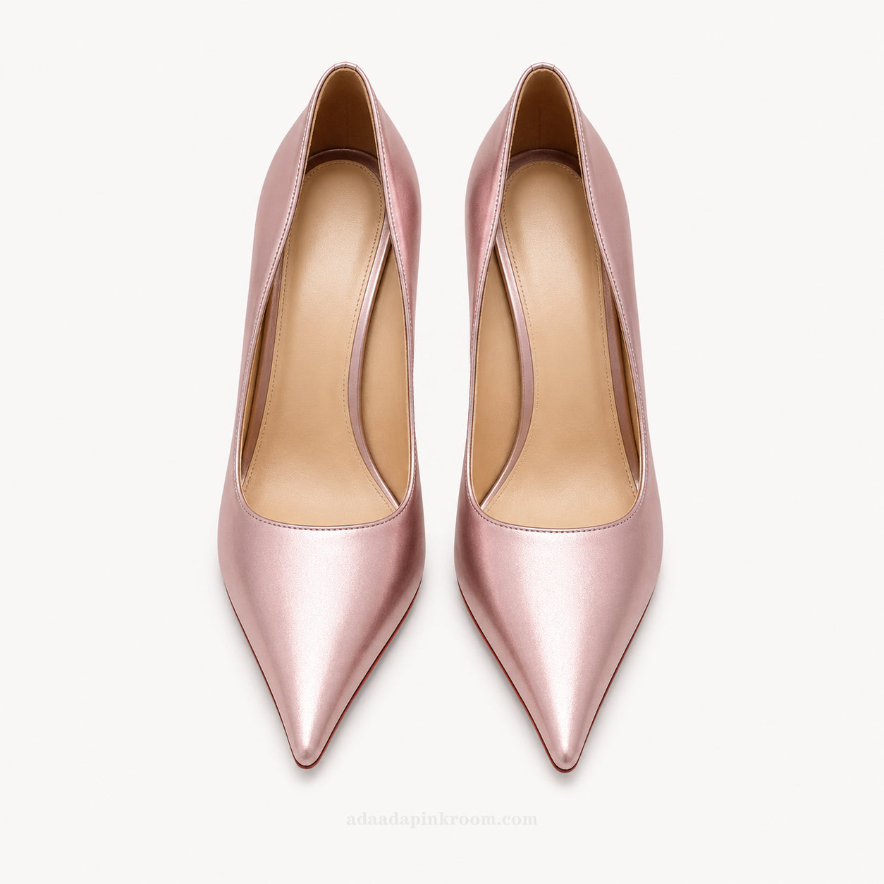 Calfskin Pointed-Toe Pumps