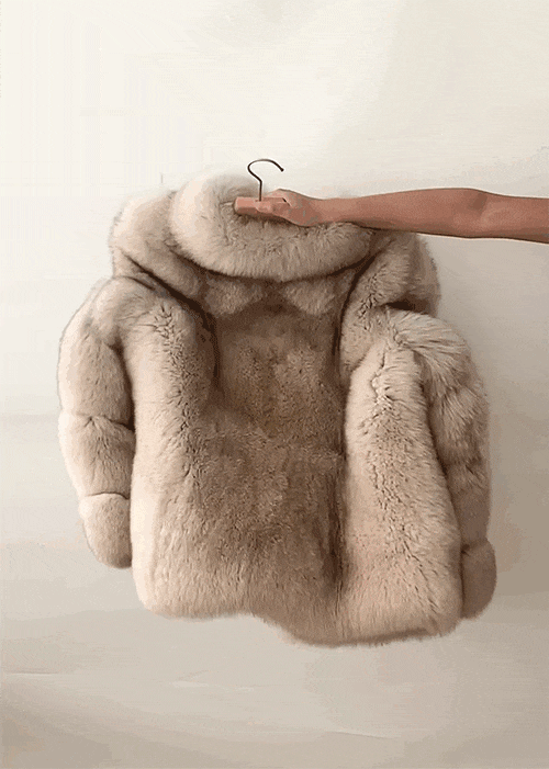 Finland imported whole fox fur winter new fur coat
