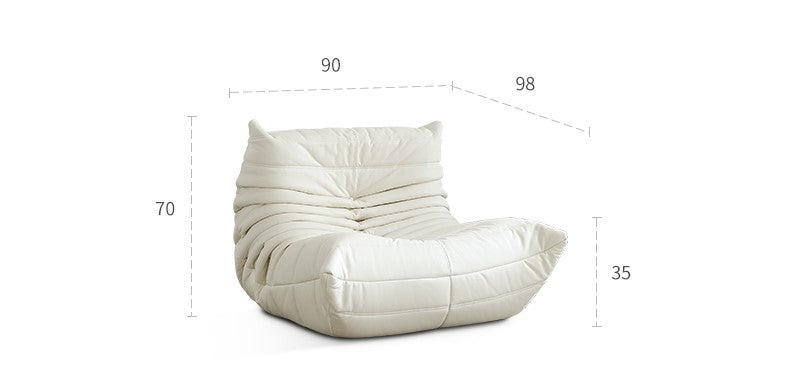 Girly pink single leisure chair minimalist designer modern minimalist ins style caterpillar lazy sofa